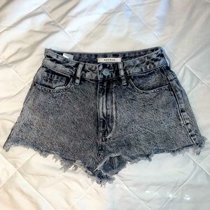 pacsun, 22” black light wash jean shorts
